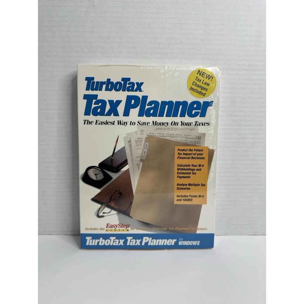 TurboTax Tax Planner for Windows Easy Step ChipSoft Vintage 1993 RARE New SEALED